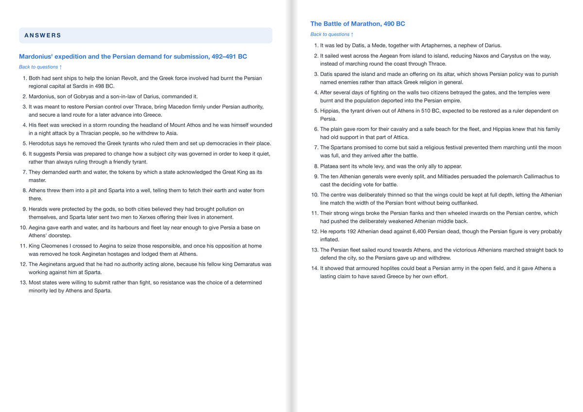 OCR A LEVEL Ancient History- ACTIVE RECALL