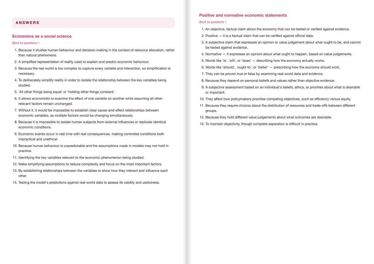 Edexcel A Level Economics A- ACTIVE RECALL