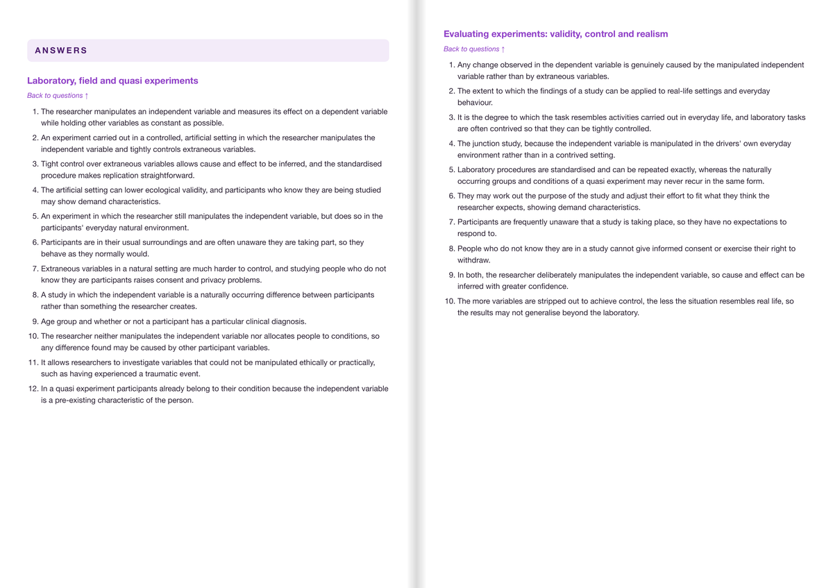 OCR A Level Psychology- ACTIVE RECALL
