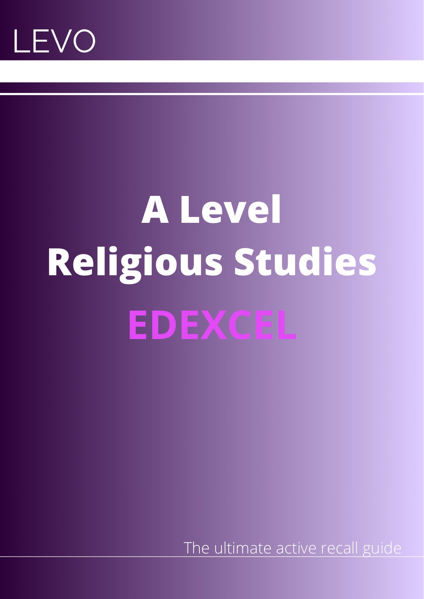 Edexcel A Level Religious Studies (RE)