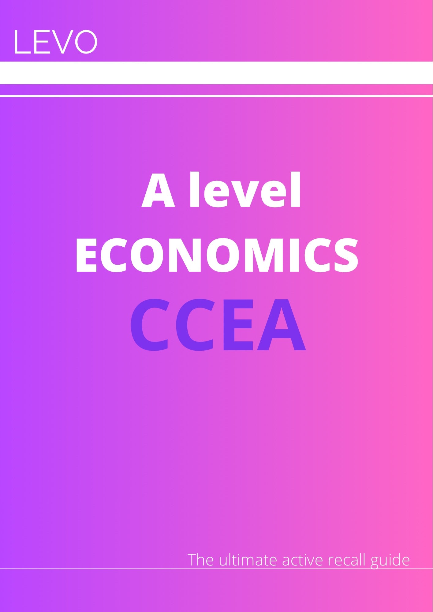 CCEA A Level Economics