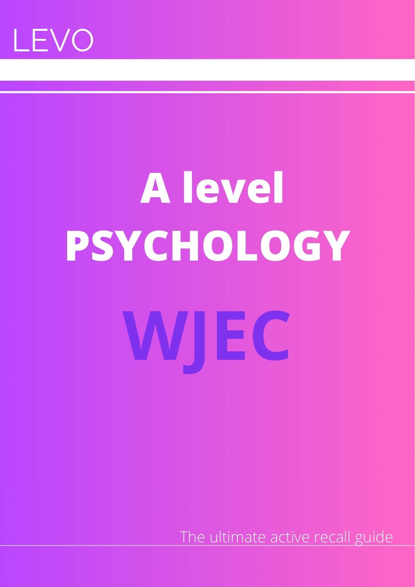 WJEC A Level Psychology