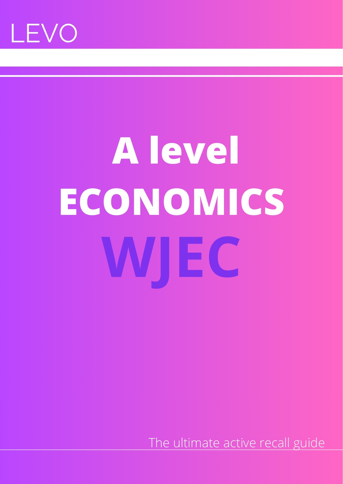 WJEC A Level Economics