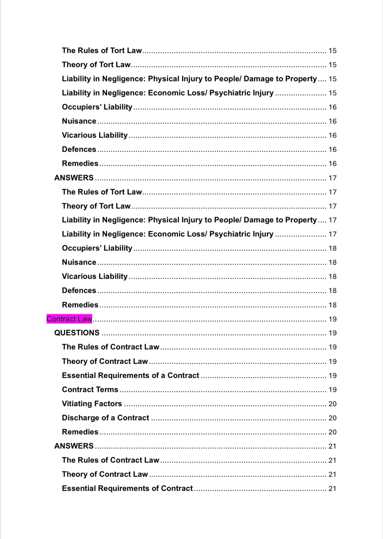 AQA A Level Law