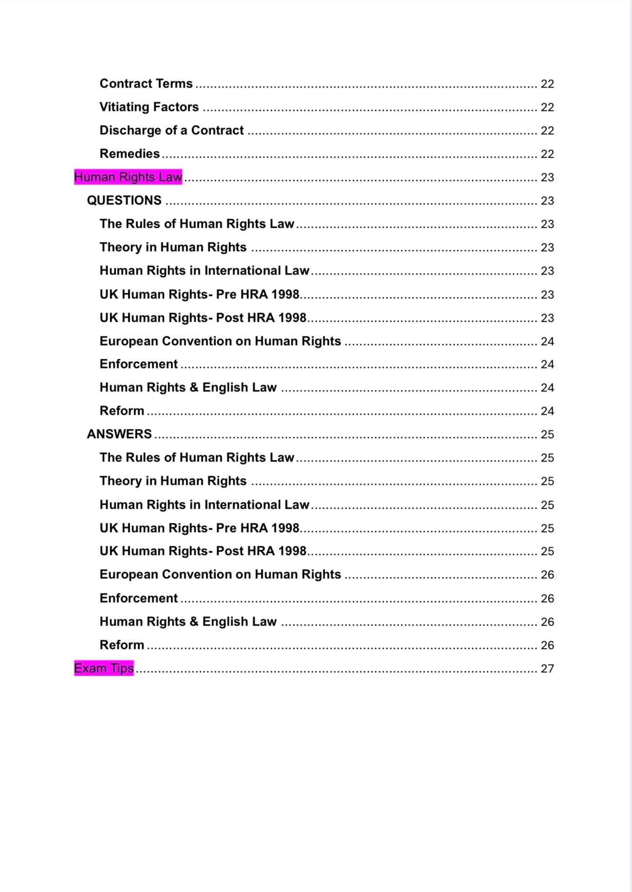 AQA A Level Law