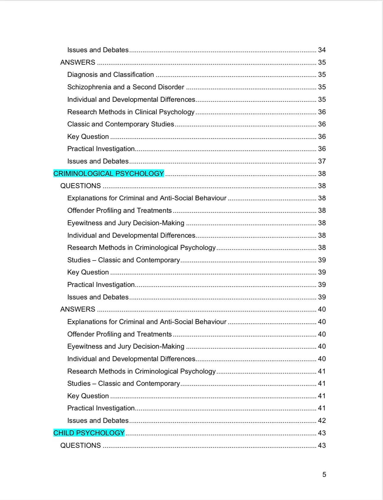 EDEXCEL A Level Psychology