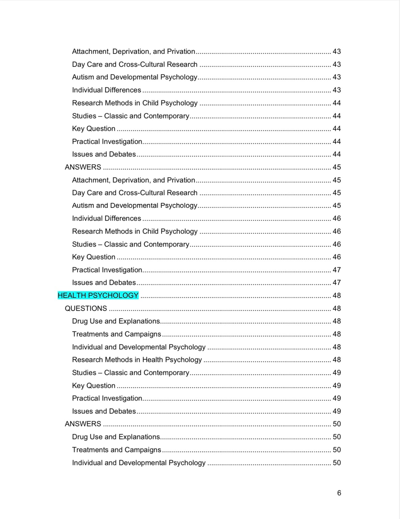 EDEXCEL A Level Psychology