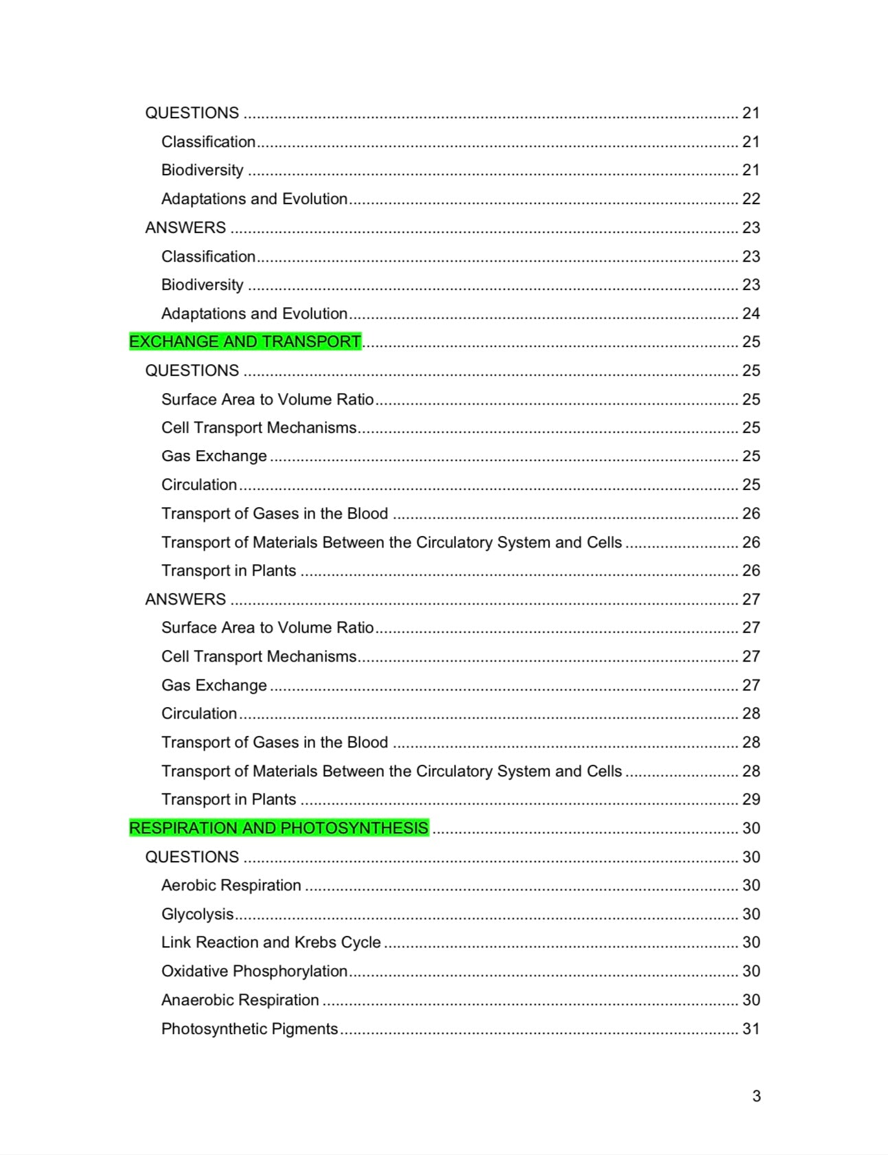 Edexcel A level Biology- Spec B