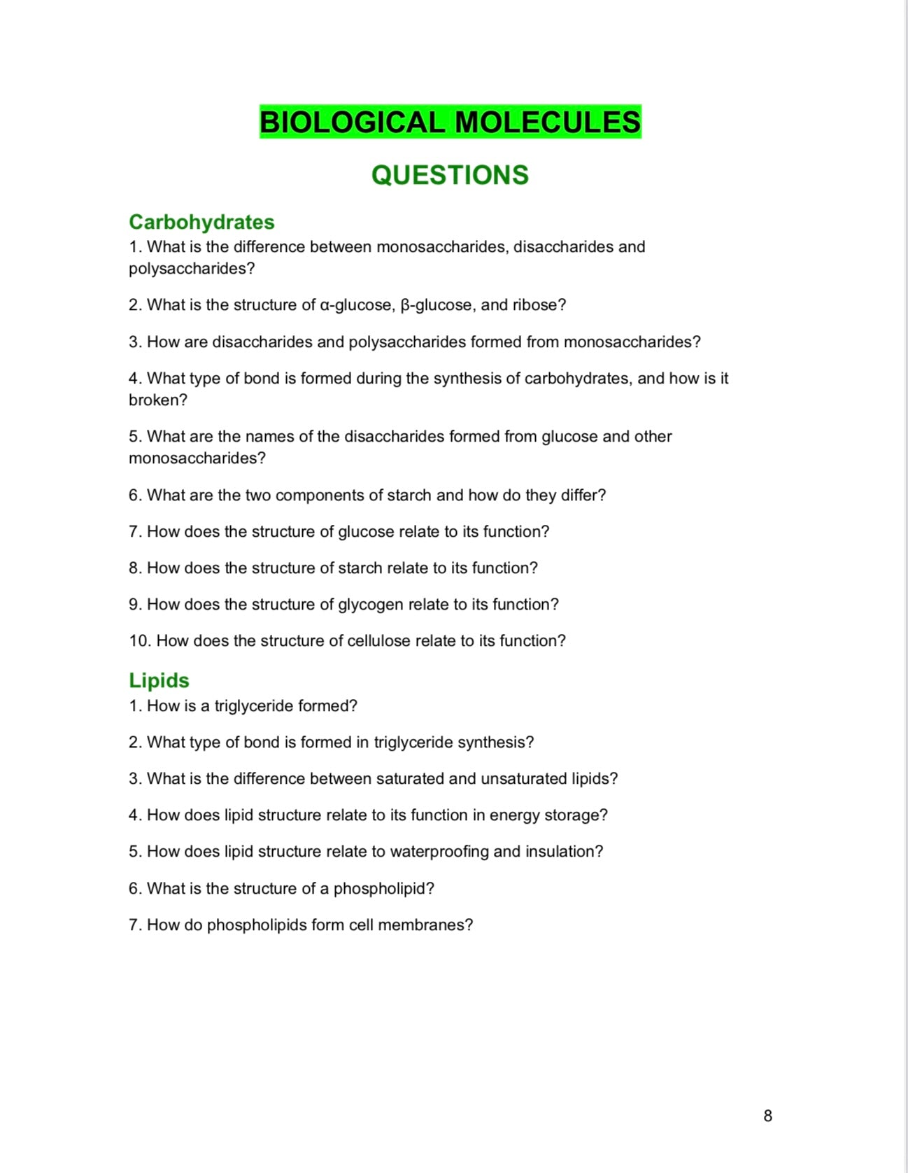 Edexcel A level Biology- Spec B