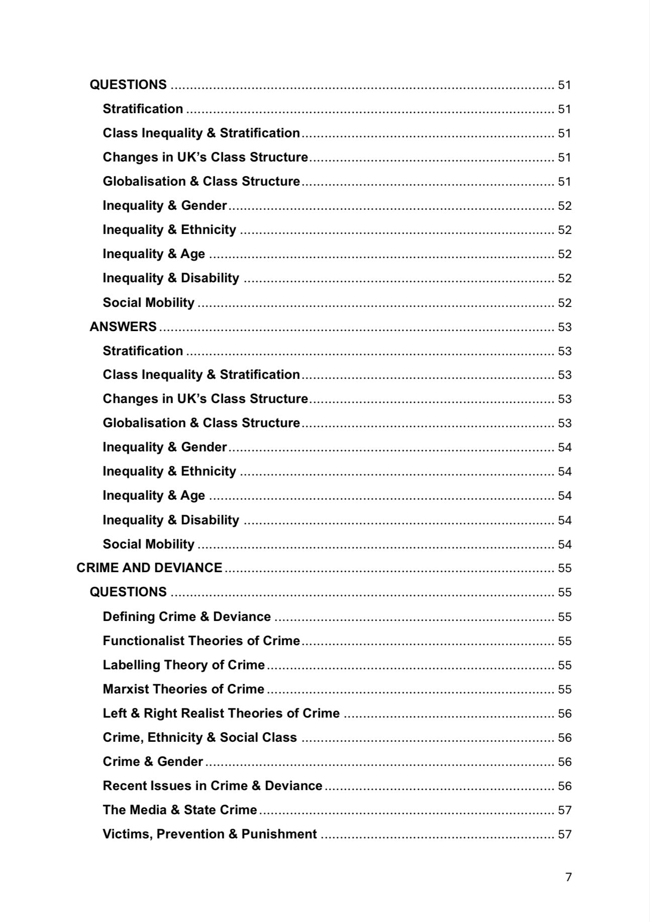 A level Sociology- AQA
