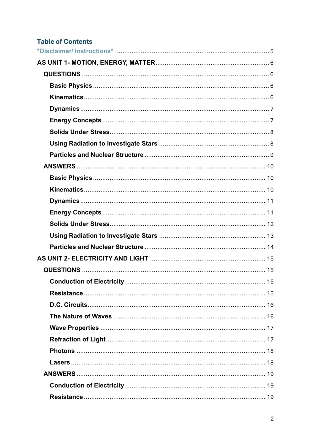 WJEC A level Physics