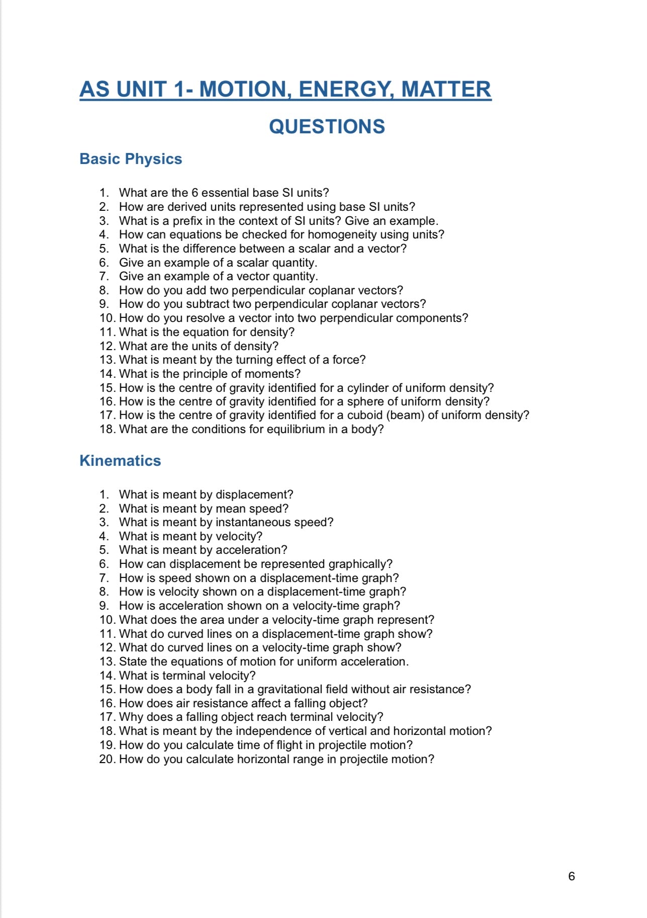 WJEC A level Physics