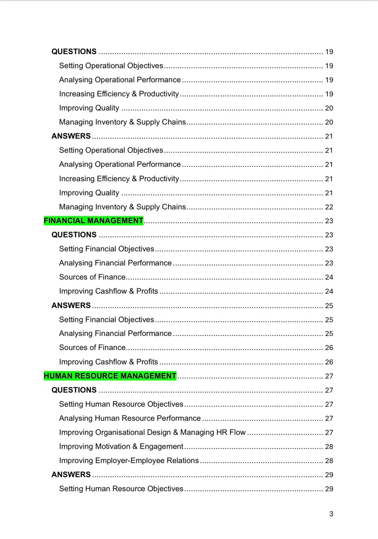 A Level Business- AQA
