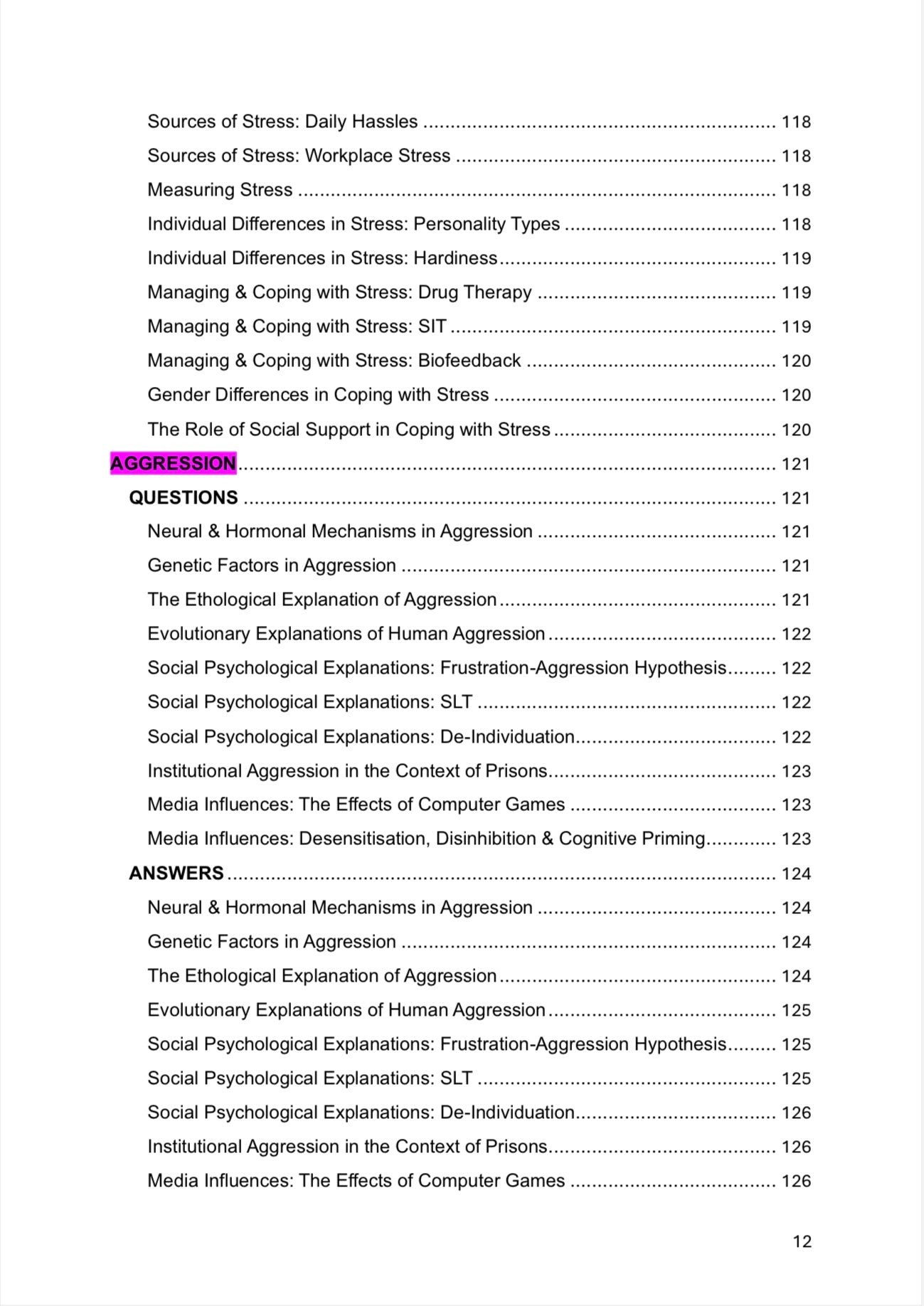 A level Psychology- AQA