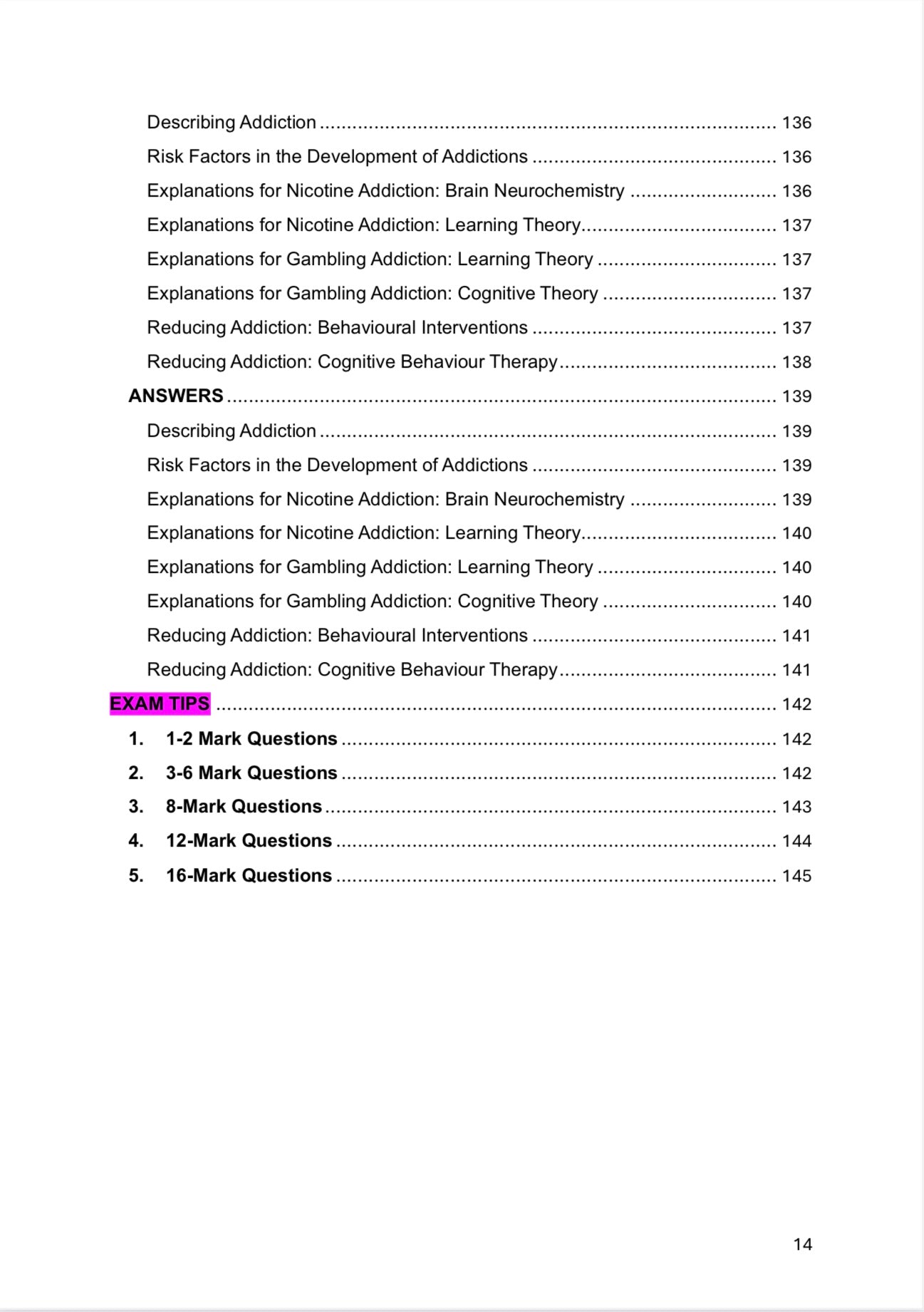 A level Psychology- AQA