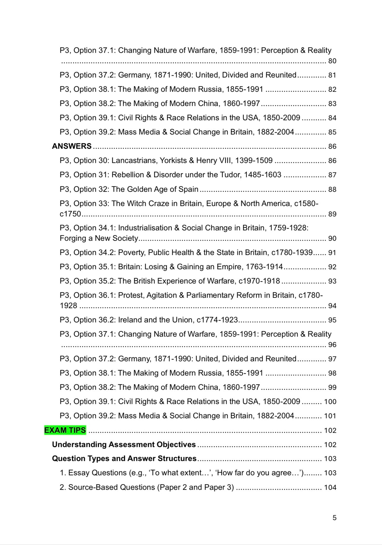 Edexcel A level History