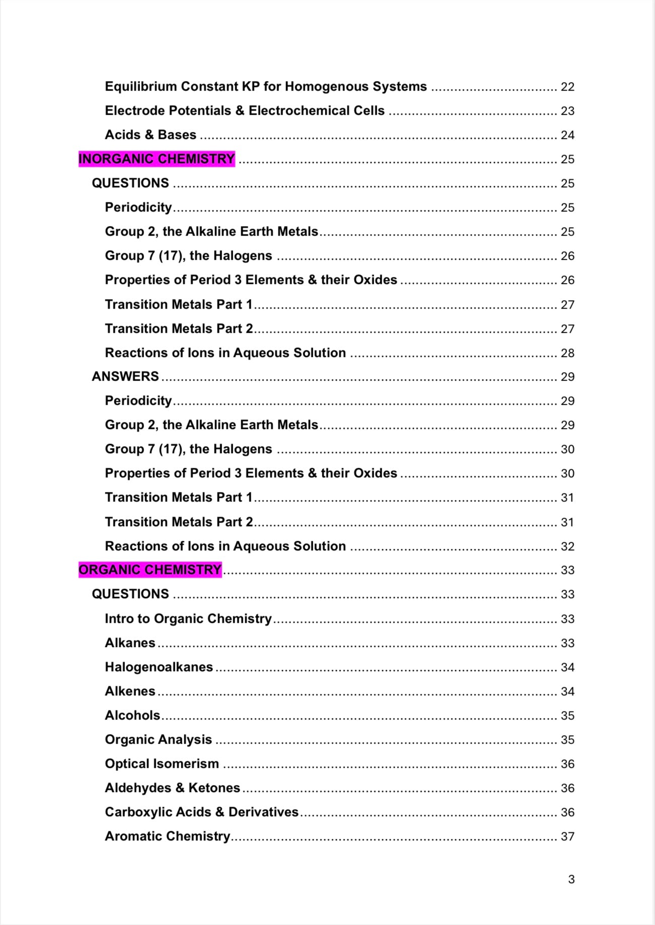 A level Chemistry- AQA