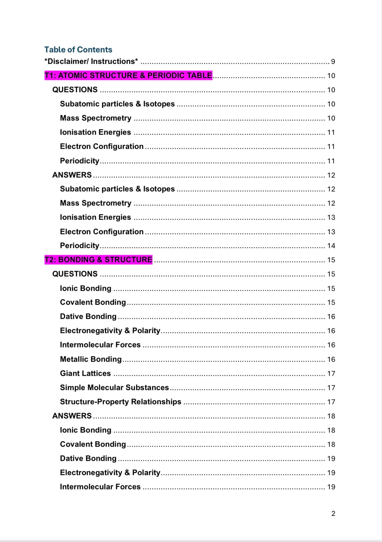 A Level Chemistry- Edexcel