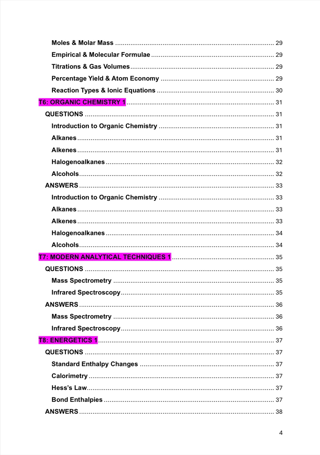 A Level Chemistry- Edexcel