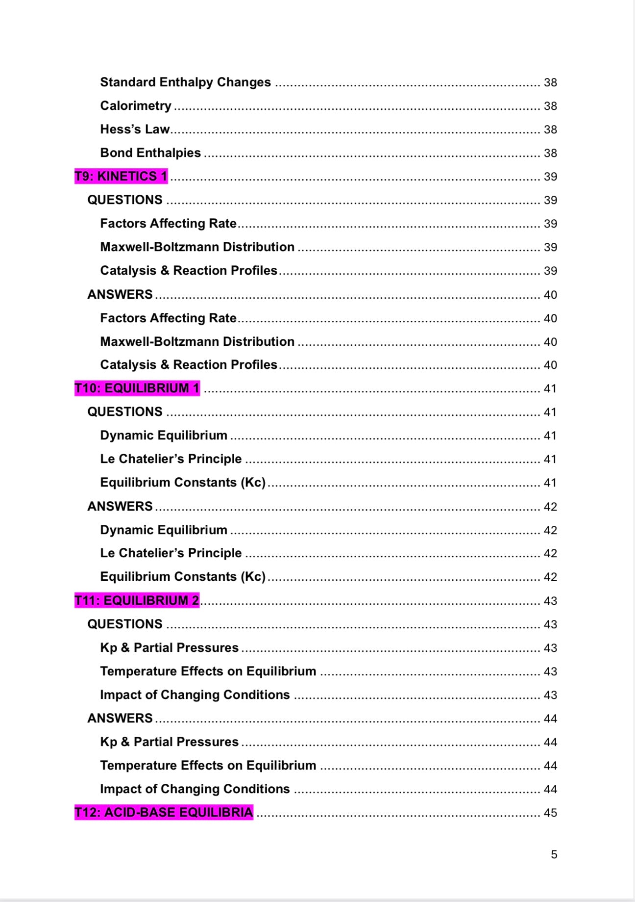 A Level Chemistry- Edexcel