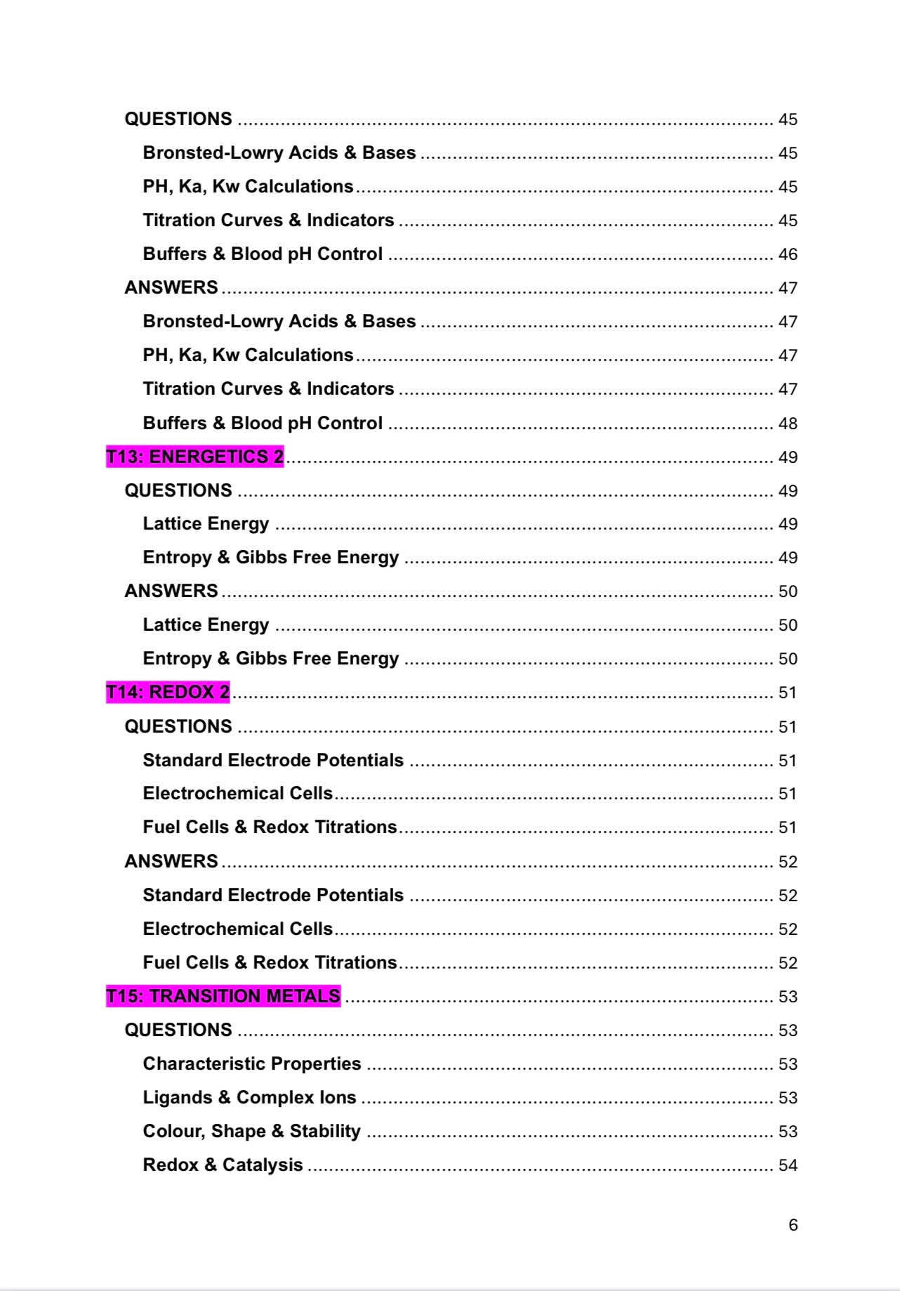 A Level Chemistry- Edexcel