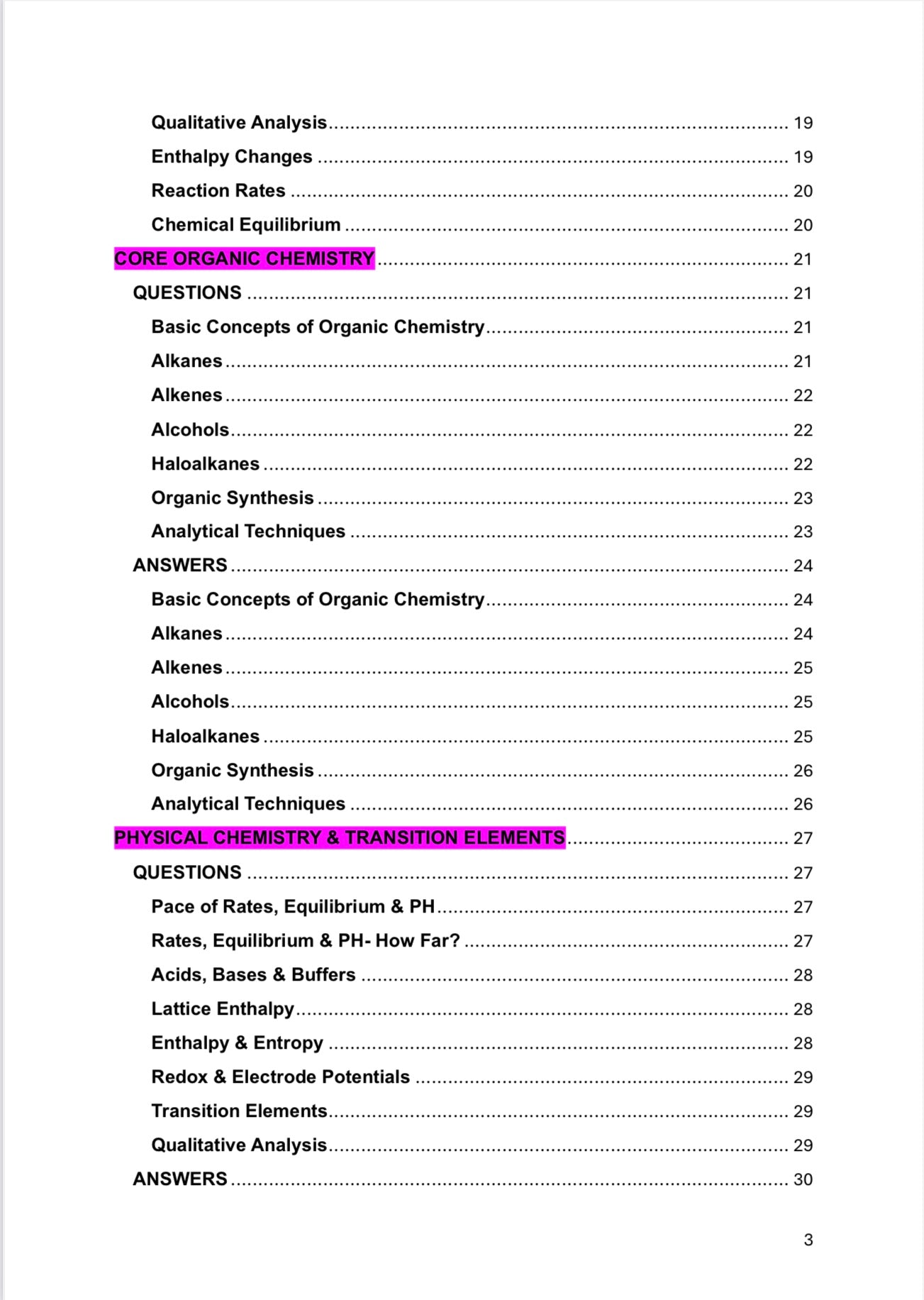 A level Chemistry- OCR- Spec A