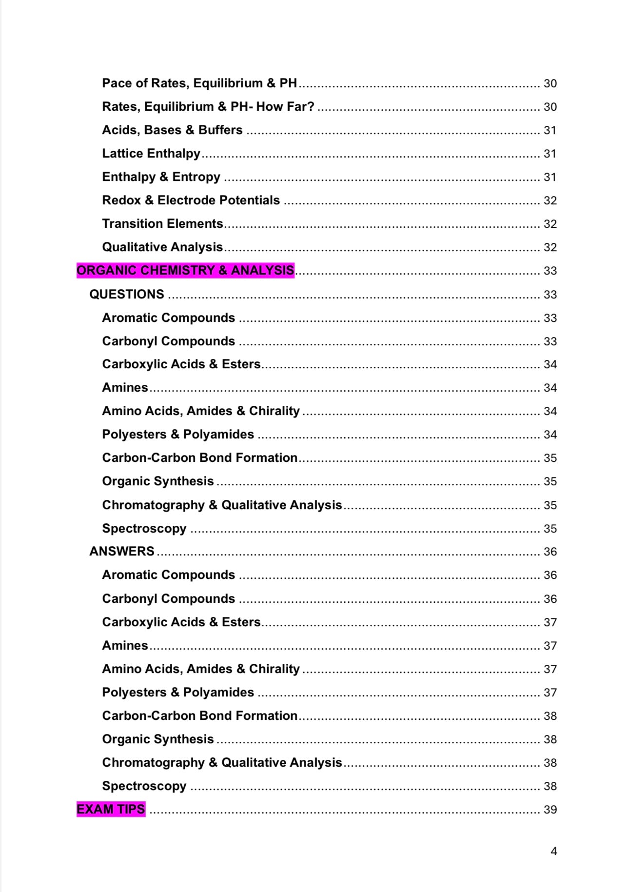 A level Chemistry- OCR- Spec A