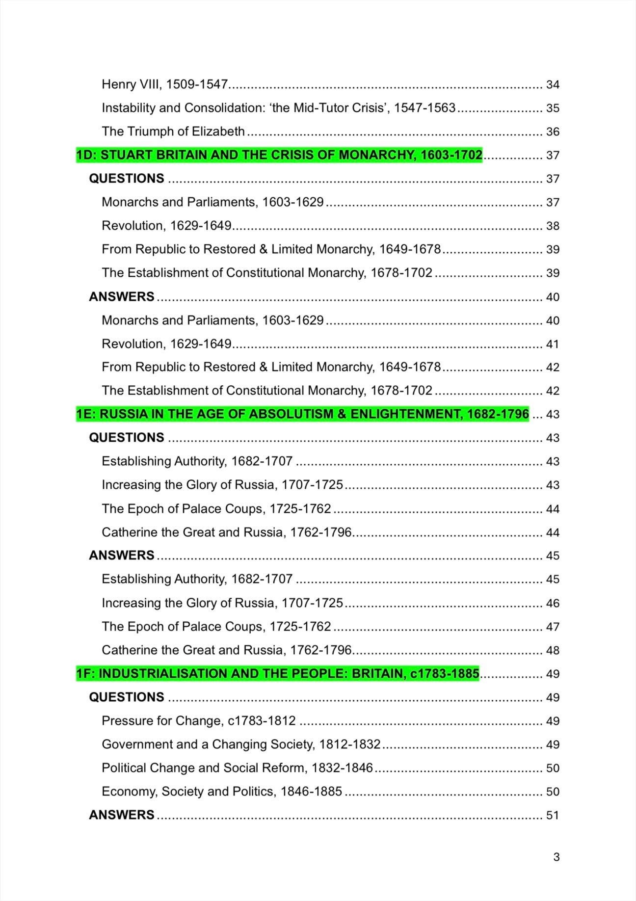 AQA A Level History