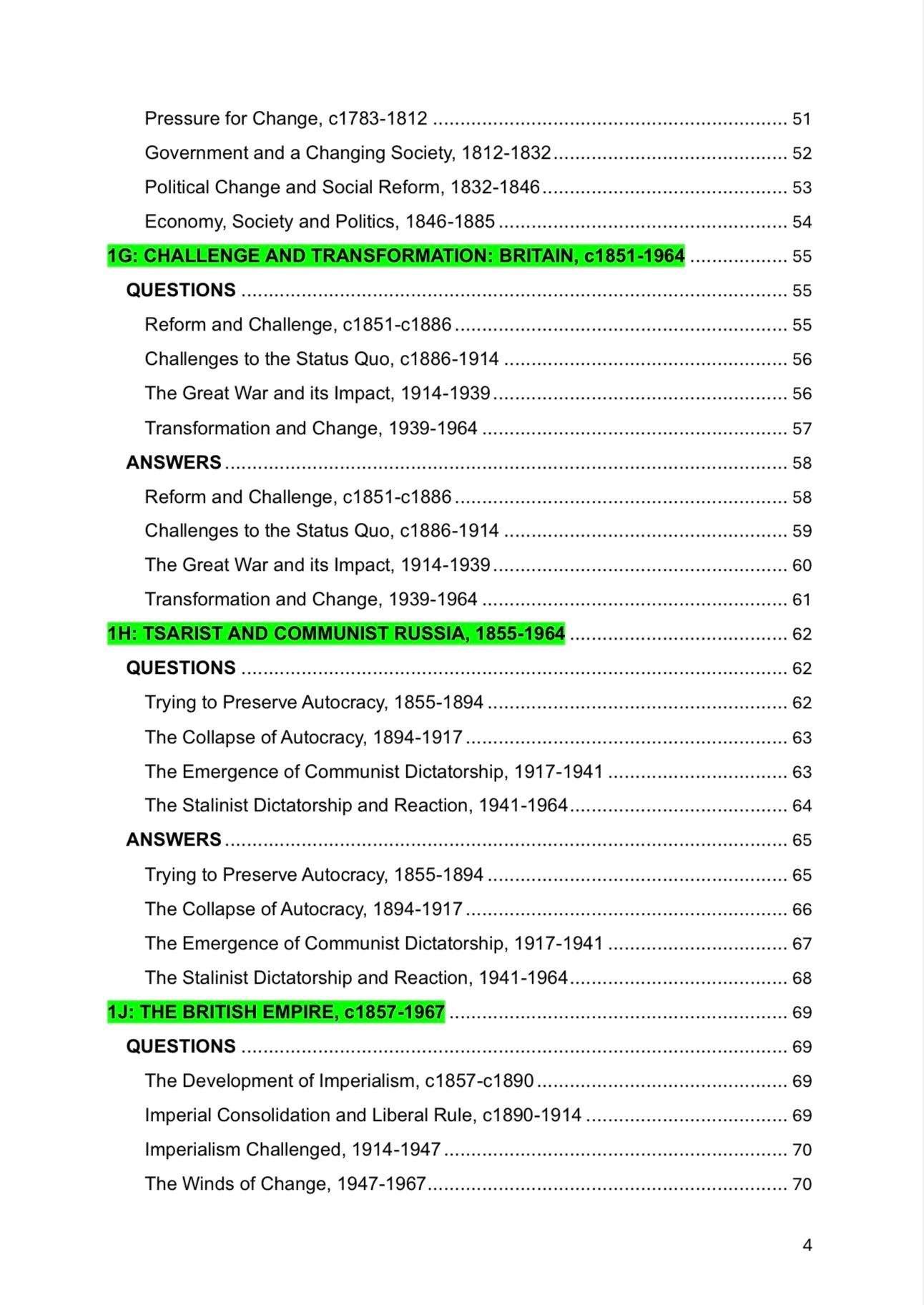 AQA A Level History