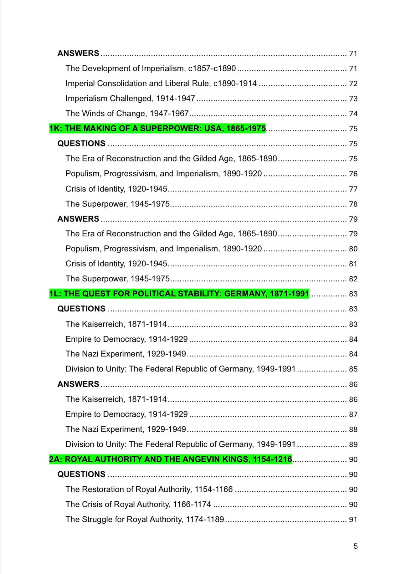 AQA A Level History