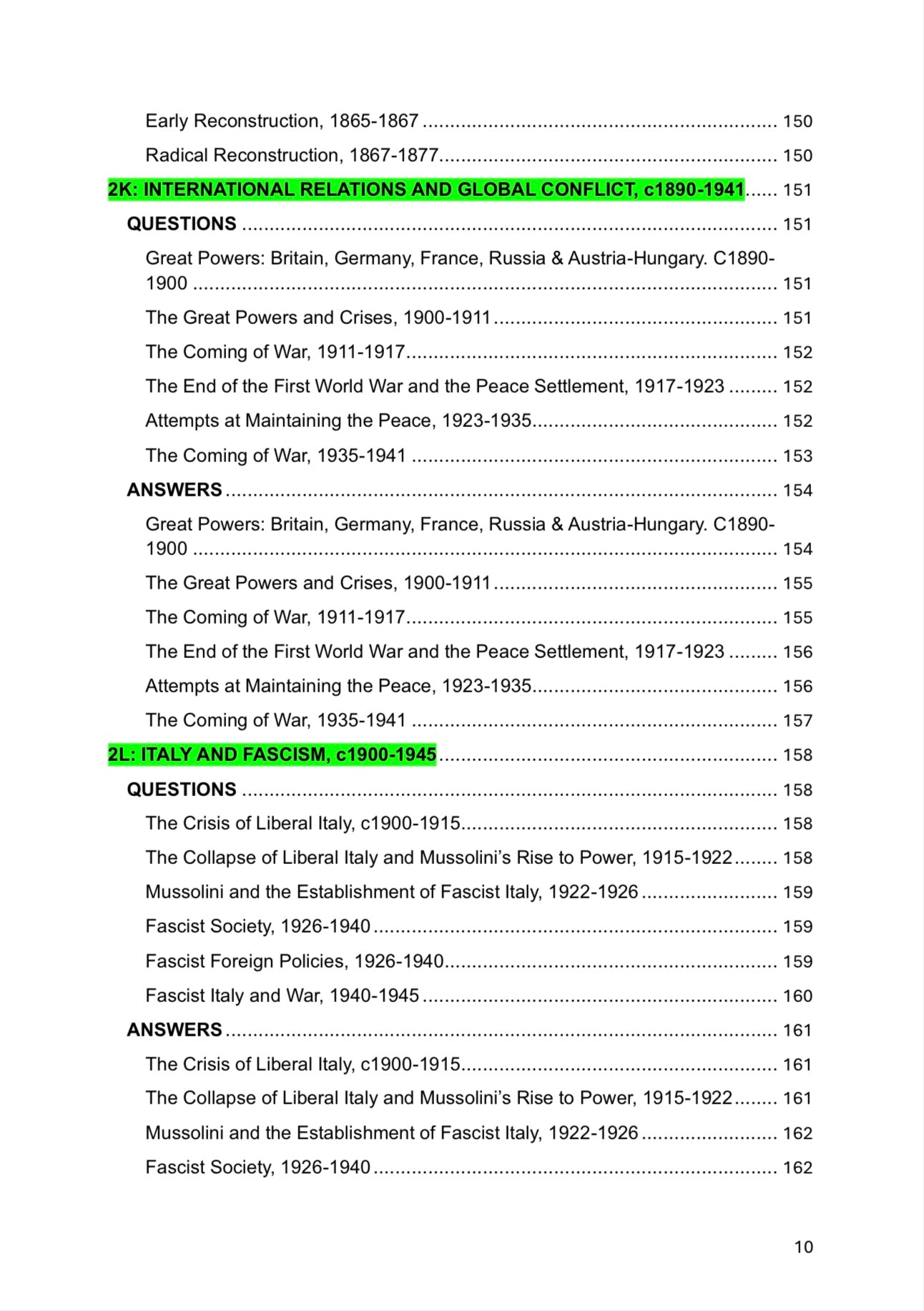 AQA A Level History