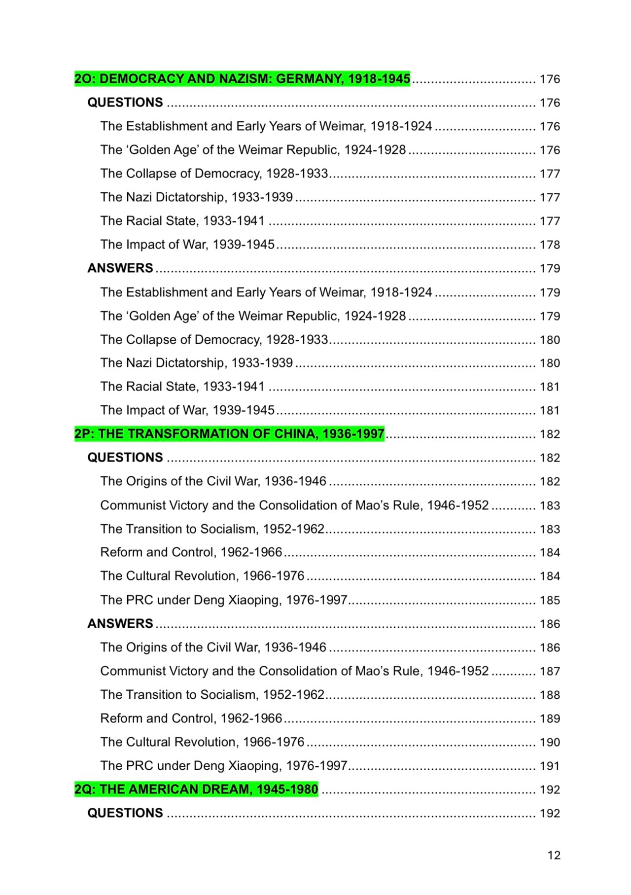 AQA A Level History