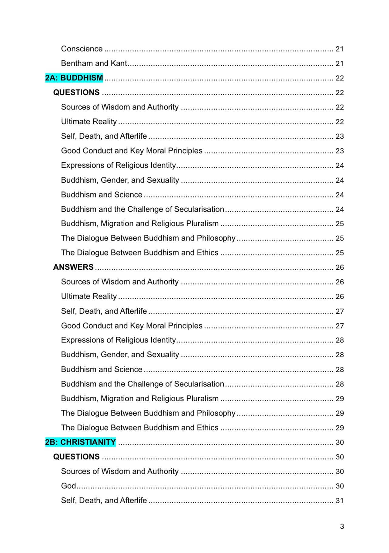 AQA A Level Religious Studies