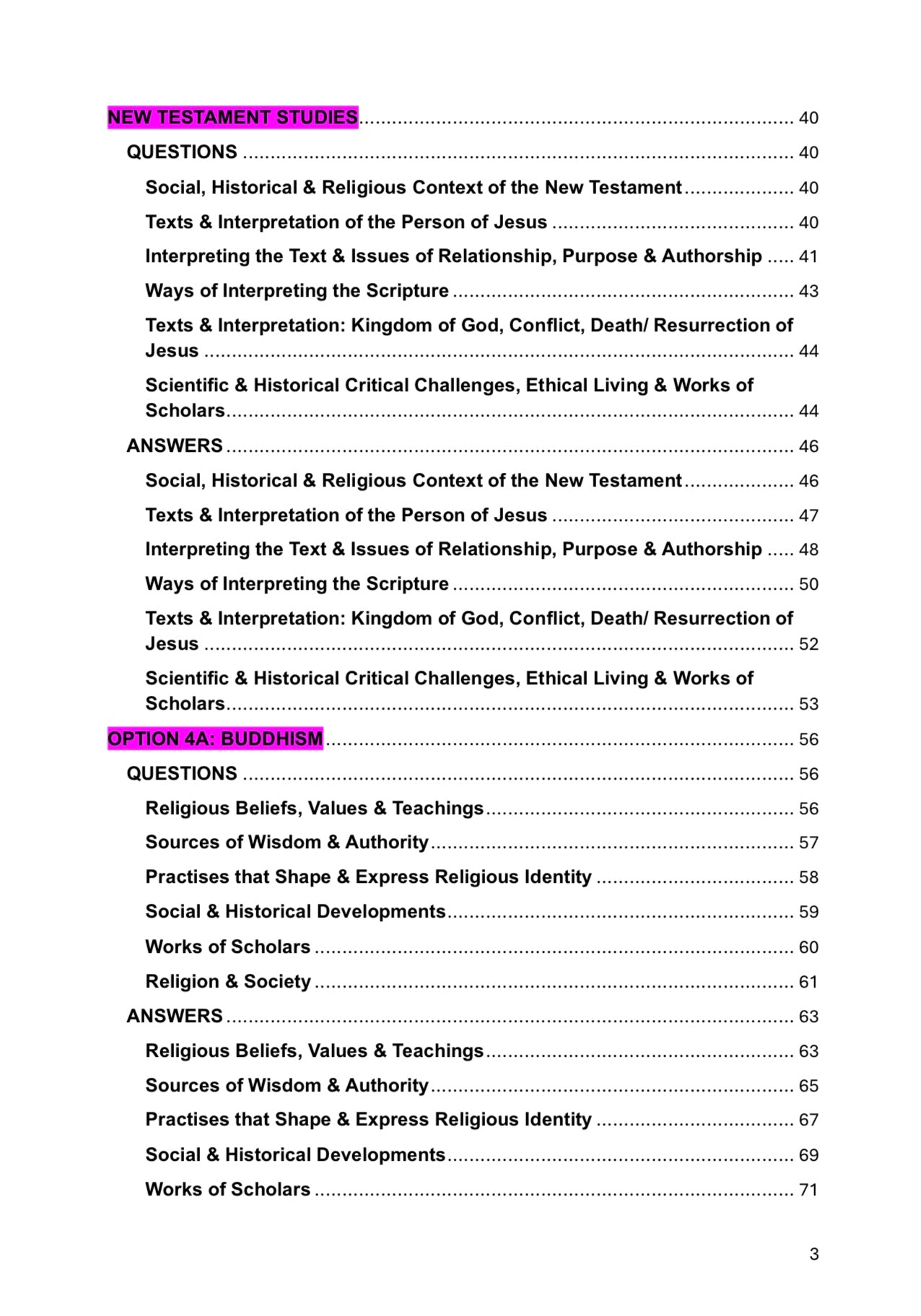 Edexcel A Level Religious Studies (RE)