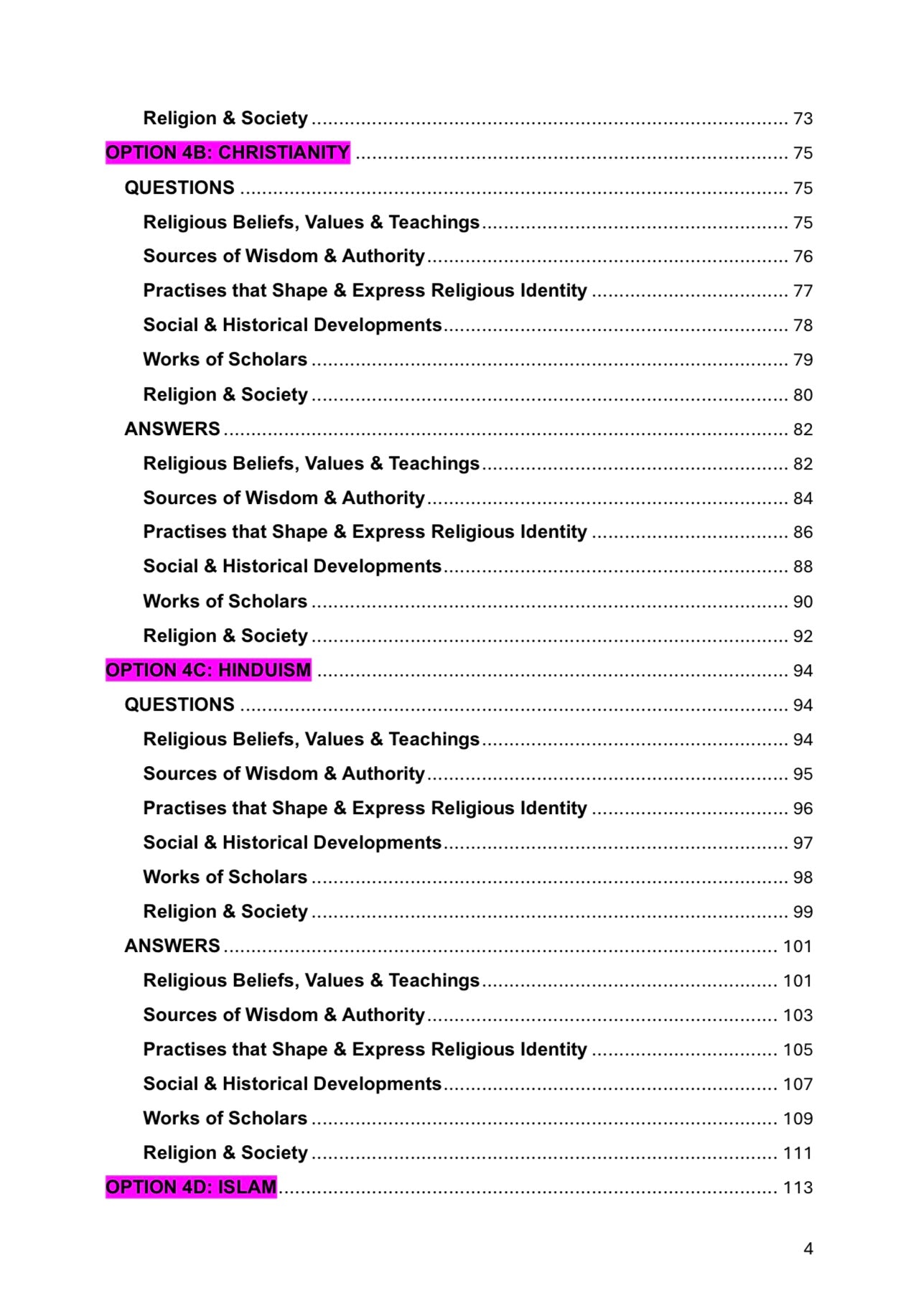 Edexcel A Level Religious Studies (RE)