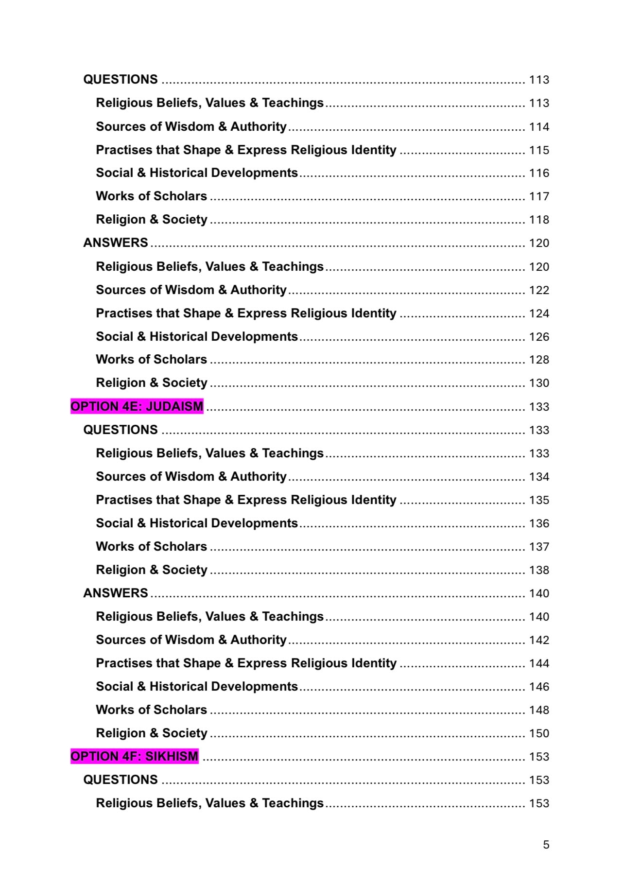 Edexcel A Level Religious Studies (RE)