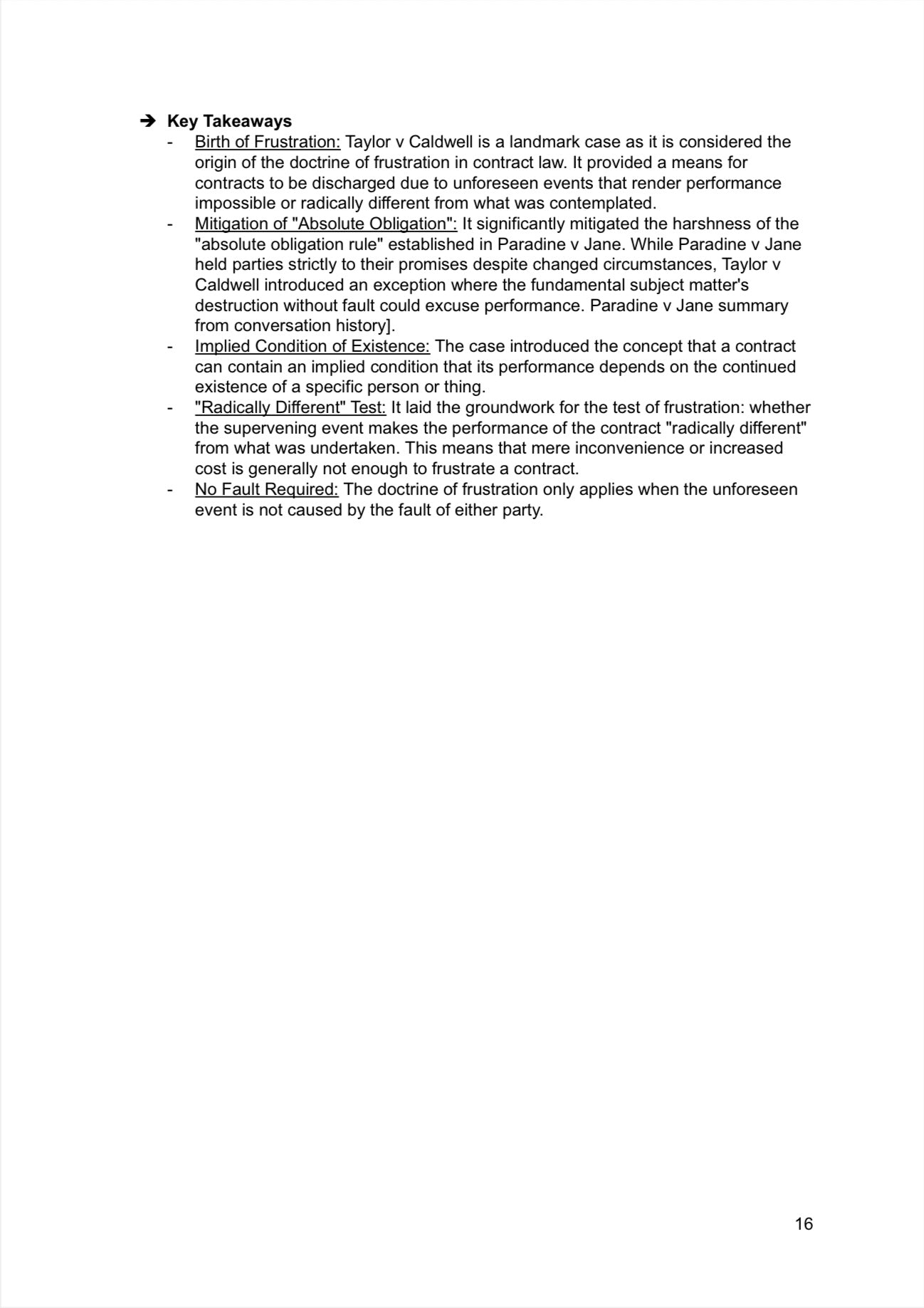 Contract Law Casebook