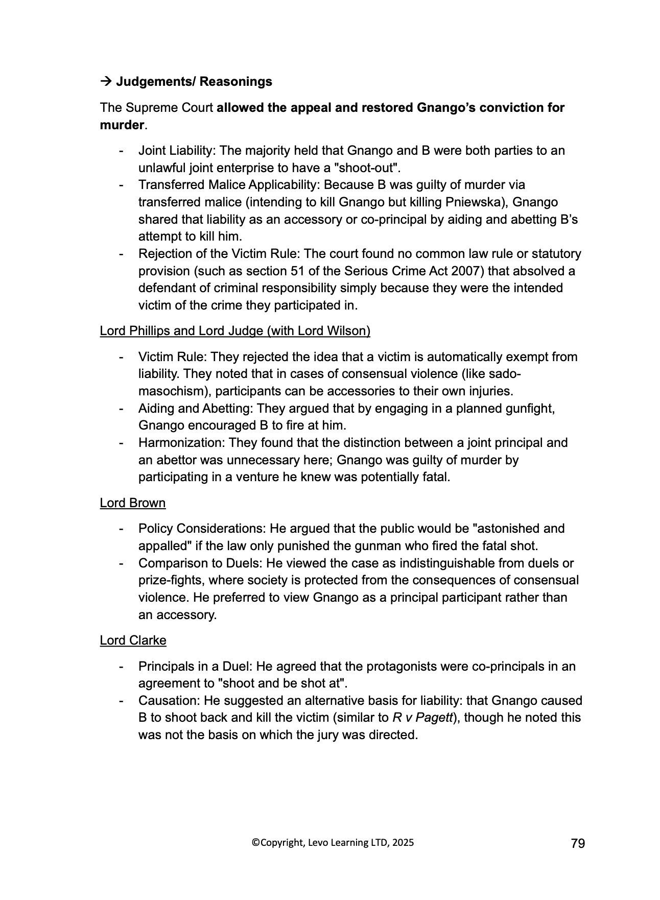 Criminal Law Casebook