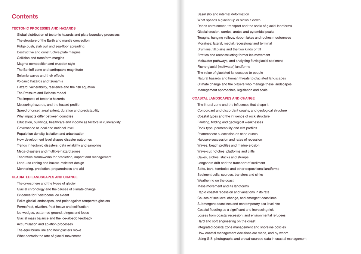 Edexcel A level Geography - ACTIVE RECALL