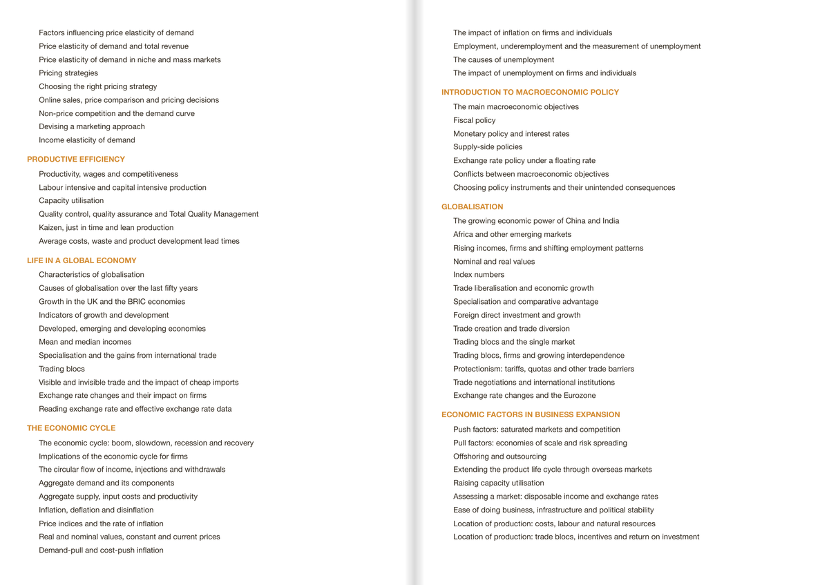 Edexcel B A Level Economics B- ACTIVE RECALL