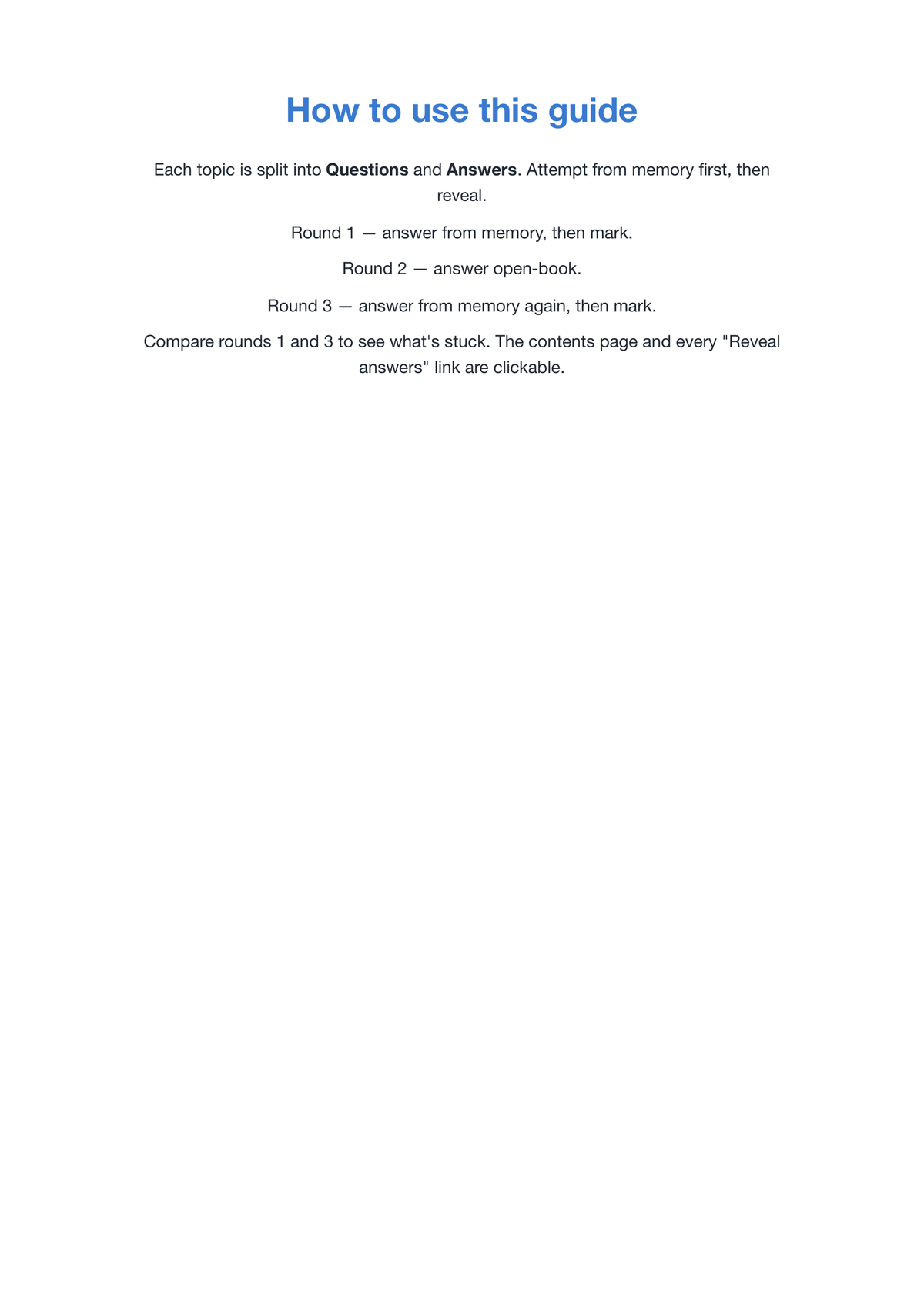 OCR-GCSE-Computer Science- ACTIVE RECALL
