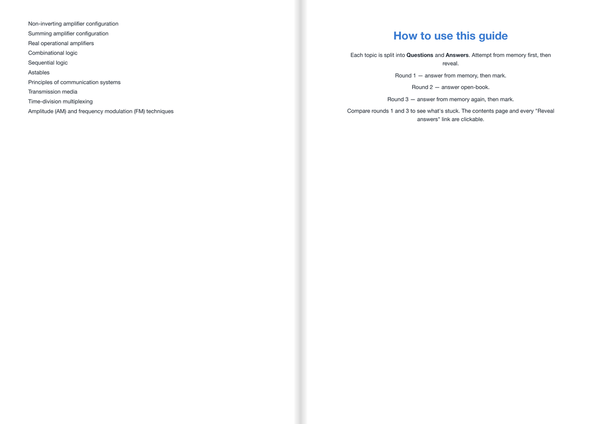 AQA A Level Physics- ACTIVE RECALL
