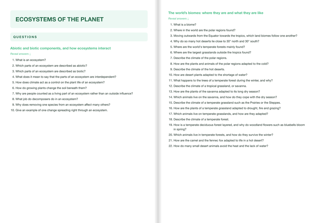 OCR-GCSE-Geography- ACTIVE RECALL
