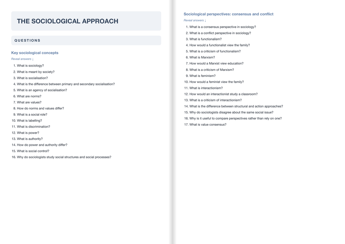 AQA-GCSE-Sociology-ACTIVE RECALL
