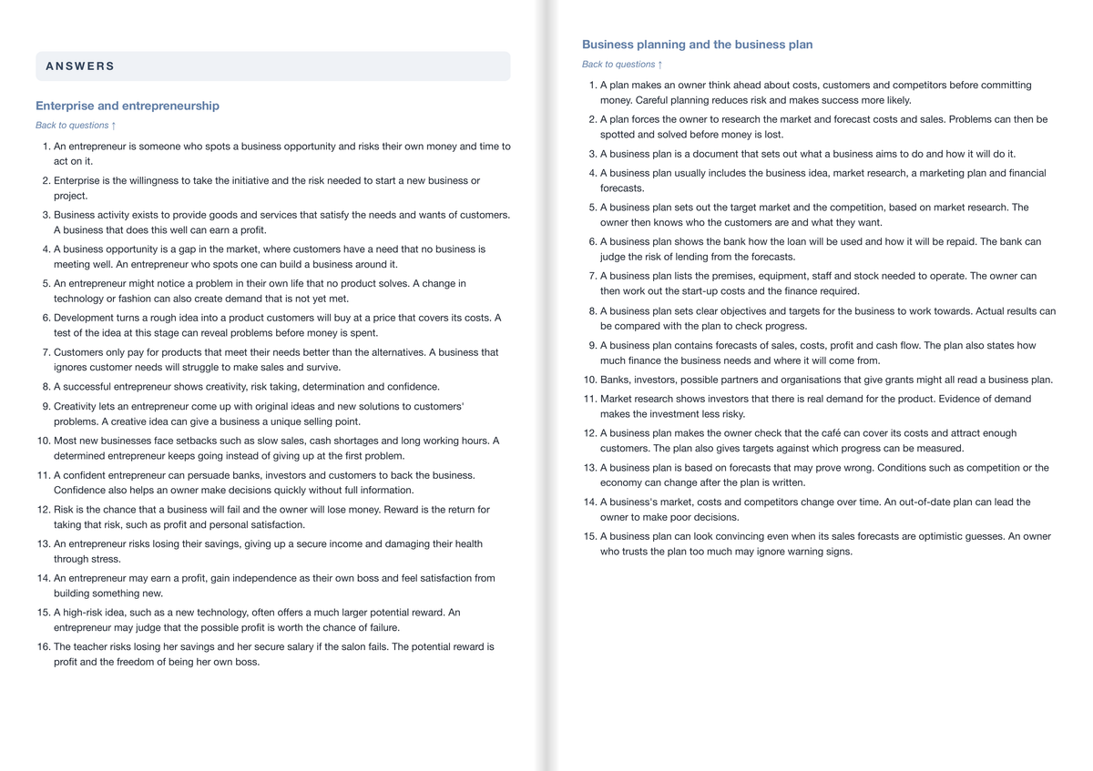 OCR GCSE Business- ACTIVE RECALL