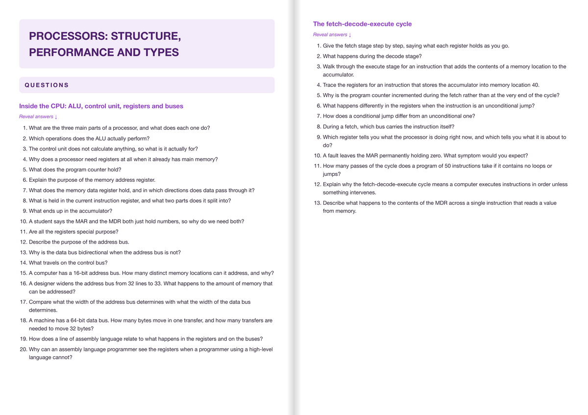OCR A Level Computer Science- ACTIVE RECALL
