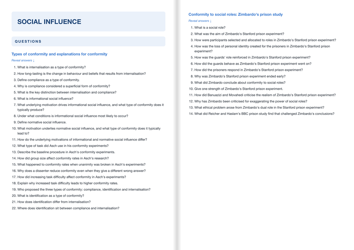 AQA A level Psychology- New Spec- ACTIVE RECALL