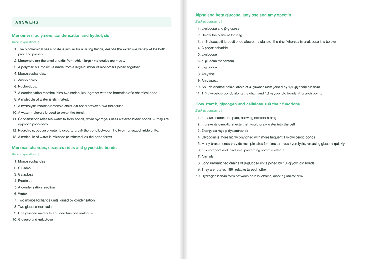 AQA A level Biology ACTIVE RECALL