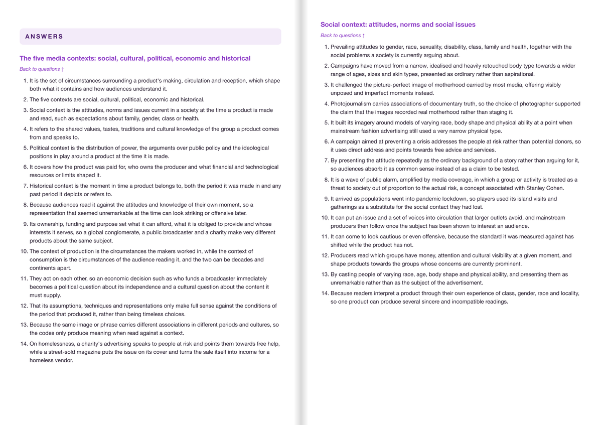 OCR A Level Media Studies- ACTIVE RECALL