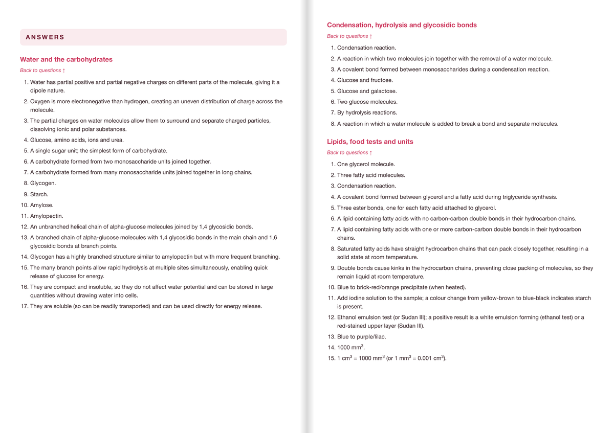 Edexcel A level Biology - ACTIVE RECALL